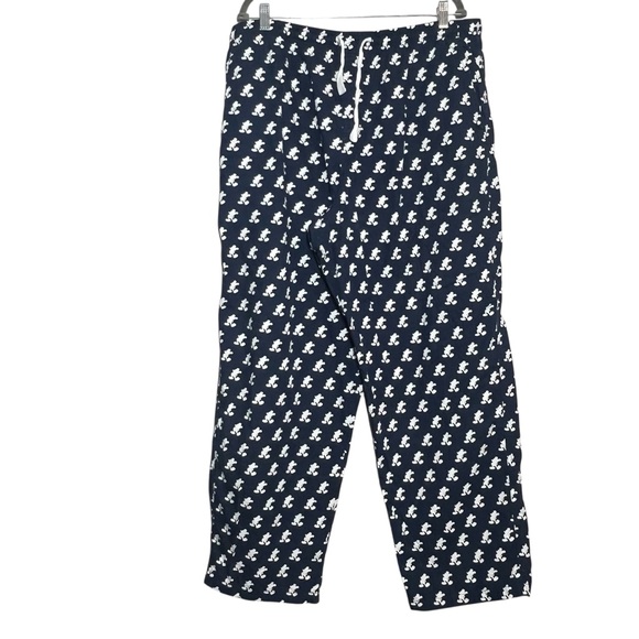Disney Other - Disney Parks Mens Mickey Mouse Navy Drawstring Pajama Pants Lounge Pants Size XL